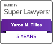 Super Lawyers 5 years logo for Yaron M. Tilles